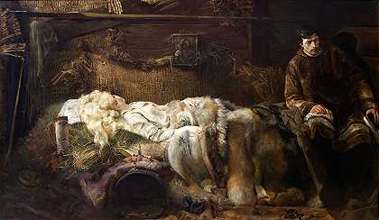 Ellenai之死`Death of Ellenai (1883) by Jacek Malczewski