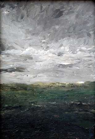 荒原景观研究`Landscape Study The Heath (1905) by August Strindberg