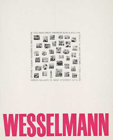 韦斯尔曼`Wesselmann (1962) by Tom Wesselman