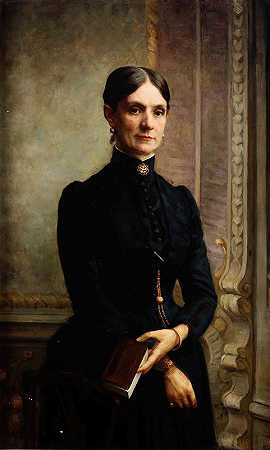 一位女士的肖像`Portrait of a lady by Giovanni Maria Rastellini