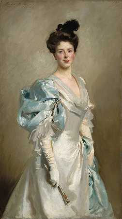 玛丽·克劳宁希尔德·恩迪科特·张伯伦（约瑟夫·张伯伦夫人）`Mary Crowninshield Endicott Chamberlain (Mrs. Joseph Chamberlain) (1902) by John Singer Sargent