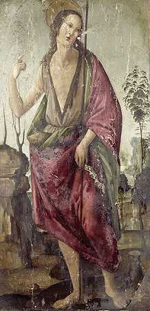 施洗约翰`John the Baptist (1470 ~ 1497) by Francesco Botticini