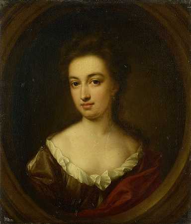 乔西娜·克拉拉·凡·西特斯（1671-1753），安娜·凡·西特斯的妹妹`Josina Clara van Citters (1671~1753), Sister of Anna van Citters (1693) by Simon Dubois
