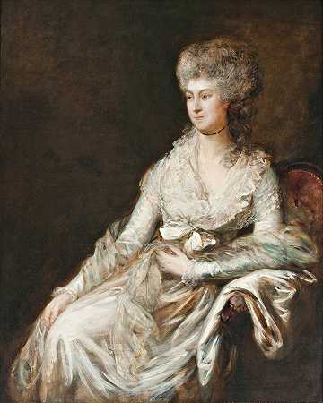 勒布朗夫人`Madame Lebrun by Thomas Gainsborough