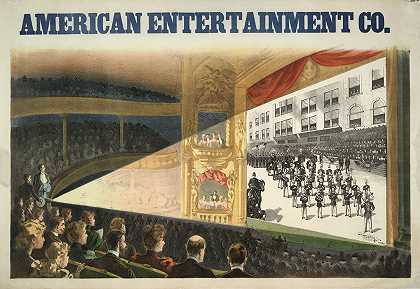美国娱乐公司。`American Entertainment Co. (1898) by Donaldson Litho Co.
