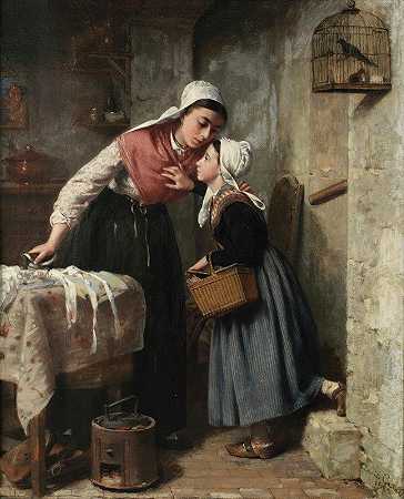 差事`The Errand (1863) by Pierre Jean Edmond Castan