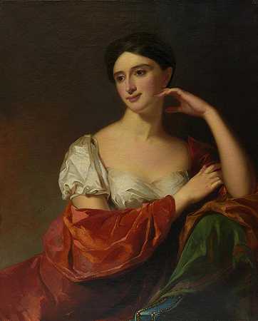 约翰·雷德曼·科克斯夫人（莎拉·科克斯）`Mrs. John Redman Coxe (Sarah Cox) (1813) by Thomas Sully