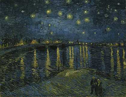 星夜`Starry Night by Vincent van Gogh