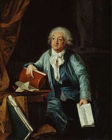 米拉博画像（1749-1791）`Portrait de Mirabeau (1749~1791) dans son cabinet de travail (1791) by Laurent Dabos