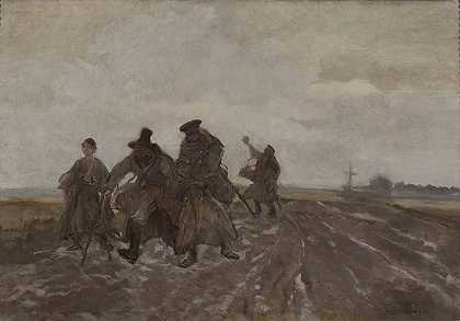 在路上`On the road (1877~1881) by Jozef Chelmonski