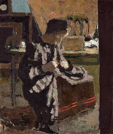 高级定制`La couture (ca 1893) by Édouard Vuillard