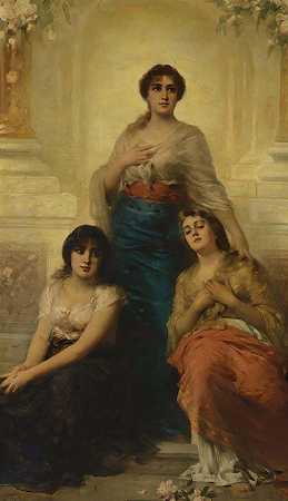 三个美女`Three Beauties by Nathaniel Sichel