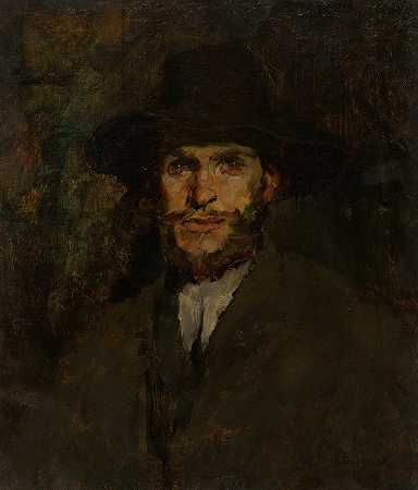 J.弗兰克·柯里尔（1843-1909）`J. Frank Currier (1843–1909) (1876) by Frank Duveneck