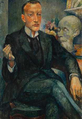 马尔特·瓦格纳博士肖像`Bildnis Dr. Malte Wagner (1920) by Anita Rée