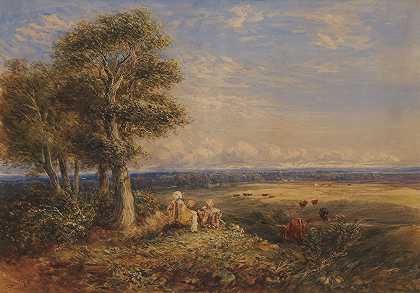 云雀`The Skylark (1848) by David Cox