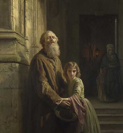 盲人乞丐`The Blind Beggar by Josephus Laurentius Dyckmans