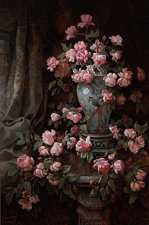 玫瑰`Roses by Edwin Deakin