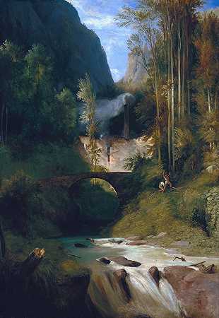阿马尔菲附近的峡谷`Gorge near Amalfi (1831) by Carl Blechen