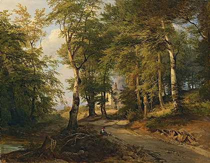 奥西森林小教堂（森林小教堂）`Ausi Kapelle Im Wald (Chapel In The Woods) (1850) by Josef Höger
