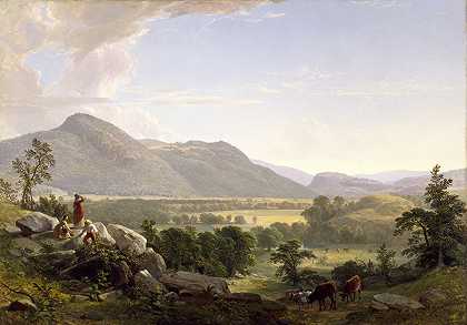 纽约州达奇斯县多佛平原`Dover Plains, Dutchess County, New York (1848) by Asher Brown Durand