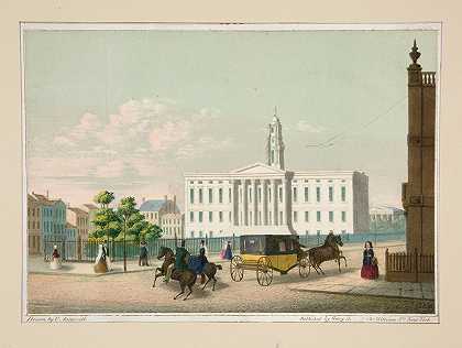 布鲁克林市政厅`City Hall of Brooklyn (1850) by Charles Autenrieth