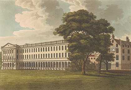 林肯和号石头建筑s`Stone Buildings, Lincolns Inn (1800) by Samuel Ireland