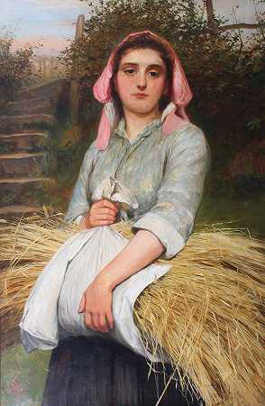 拾穗者`The Gleaner (1890) by Charles Sillem Lidderdale