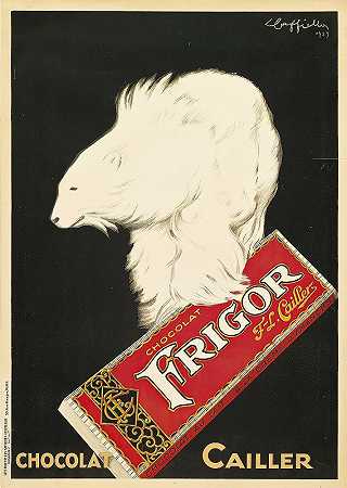 冰箱，巧克力凝块`Frigor, Chocolat Cailler (1929) by Leonetto Cappiello