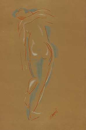 抽象裸体`Abstract Nude (19th century) by After Auguste Rodin