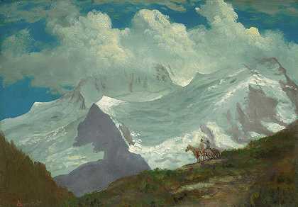 落基山脉`In the Rockies by Albert Bierstadt
