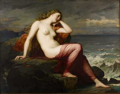 卡利普索`Calypso (1869) by Henri Lehmann