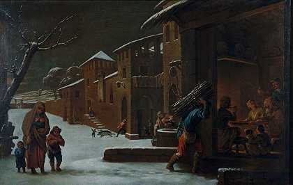 冬天`Winter (between 1730 and 1735) by Antoni Viladomat
