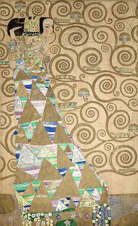 生命之树的一部分，第二部分`Part of the tree of life, part 2 by Gustav Klimt