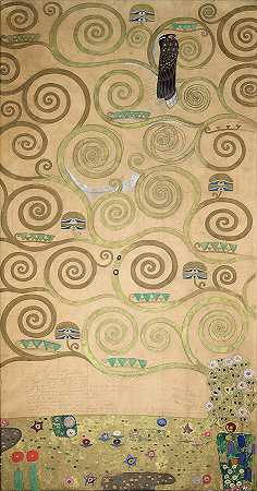 生命之树的一部分，第三部分`Part of the tree of life, part 3 by Gustav Klimt