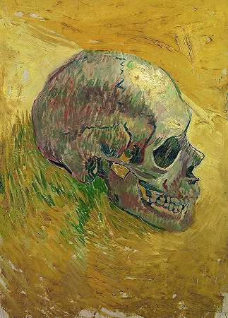 颅骨`Skull by Vincent van Gogh