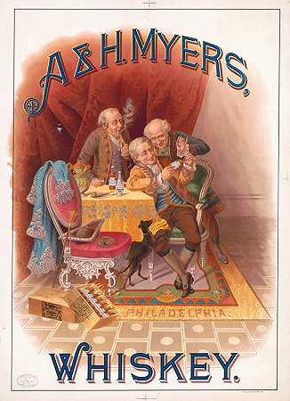A&ampH.梅耶斯，威士忌`A & H. Meyers, whiskey (1885) by Wells & Hope Co.