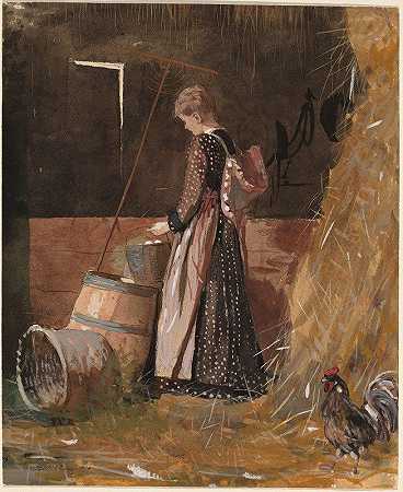 新鲜鸡蛋`Fresh Eggs (1874) by Winslow Homer