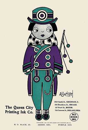 皇后城墨水，公元01年`Queen City Ink, Ad. 01 (1890~1913) by Augustus Jansson