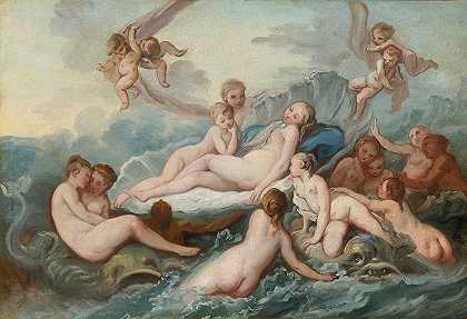 维纳斯的诞生`The Birth Of Venus by Pierre Charles Trémolières