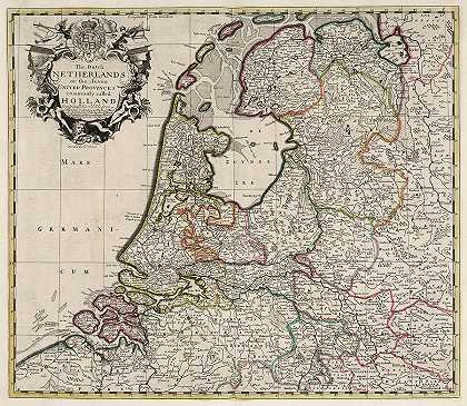 荷兰或通常称为荷兰的七个联合省`Dutch Netherlands or the Seven United Provinces commonly called Holland by John Senex
