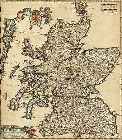 苏格兰王国`Scotland Kingdoms by Nicolaes Visscher