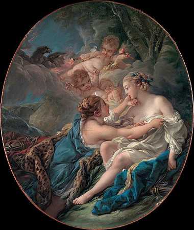 朱庇特-以戴安娜和木卫四的名义`Jupiter~ in The Guise of Diana and Callisto (1763) by François Boucher
