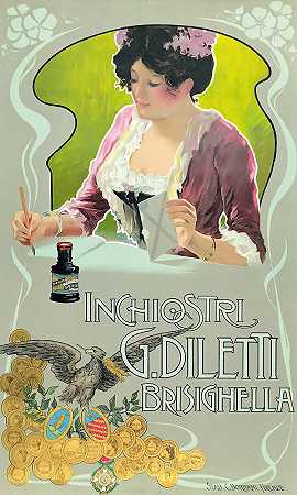 Diletti Brisighella油墨`Inchiostri Diletti Brisighella (1900)