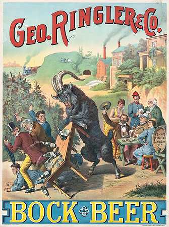 Geo。林格勒博克啤酒有限公司`Geo. Ringler & Co., Bock Beer (1886) by Henry Jerome Schile