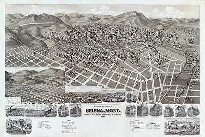 蒙大拿州海伦娜`Helena, Mont by American Publishing Co