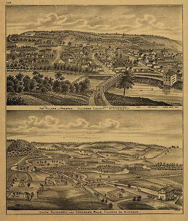 明尼苏达州历史图集插图-3`An illustrated historical atlas of the state of Minnesota-3 by Andreas Alfred Theodore