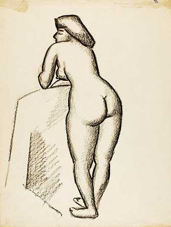 裸体站立女性`Standing Female Nude (1992) by Carl Newman