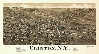 克林顿，纽约`Clinton, New York by Burleigh Litho