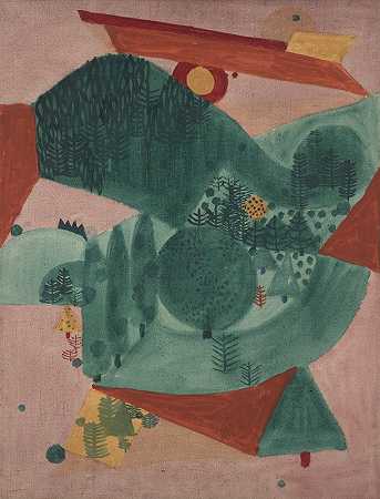 花园`The Garden (ca. 1922) by Christof Drexel