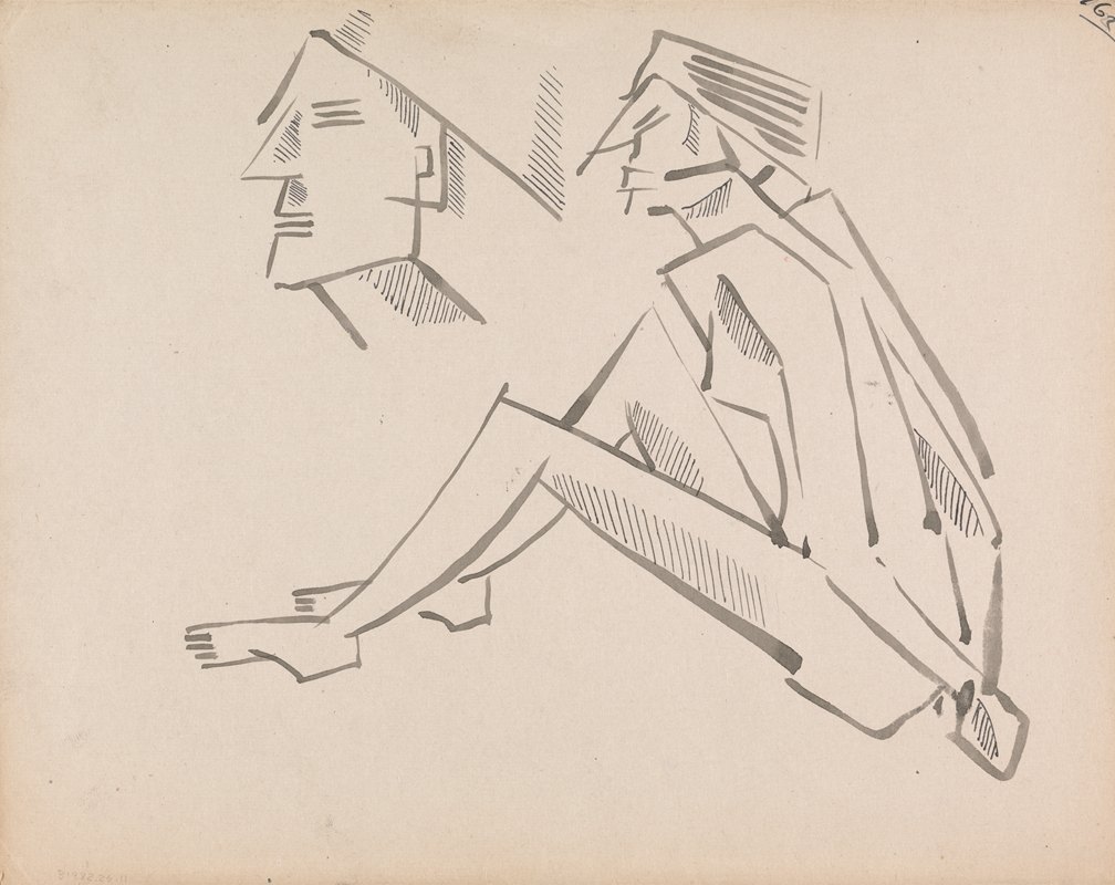 `Two Figure Studies (1910 ` 1915) -